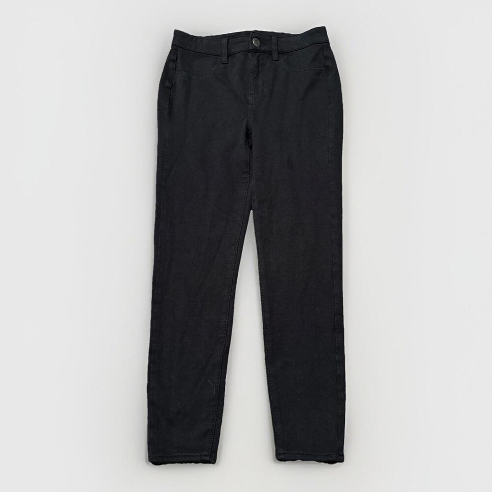American Eagle Jeans Womens 4‎ Short Super Hi-Rise Jegging Black Stretch 27x24.5